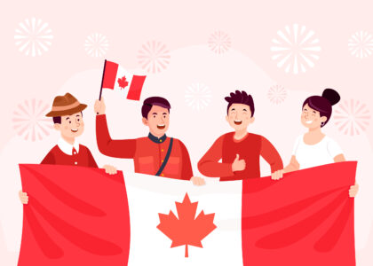 Canada immigrant family image generated by AI