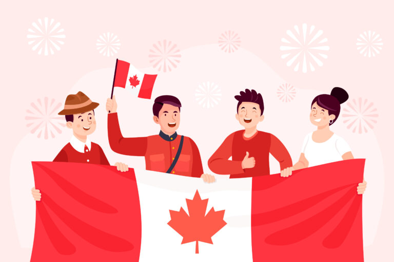 Canada immigrant family image generated by AI