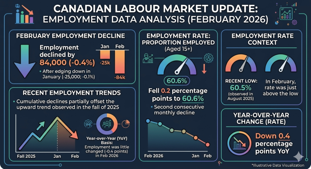 Infographic with employment data.